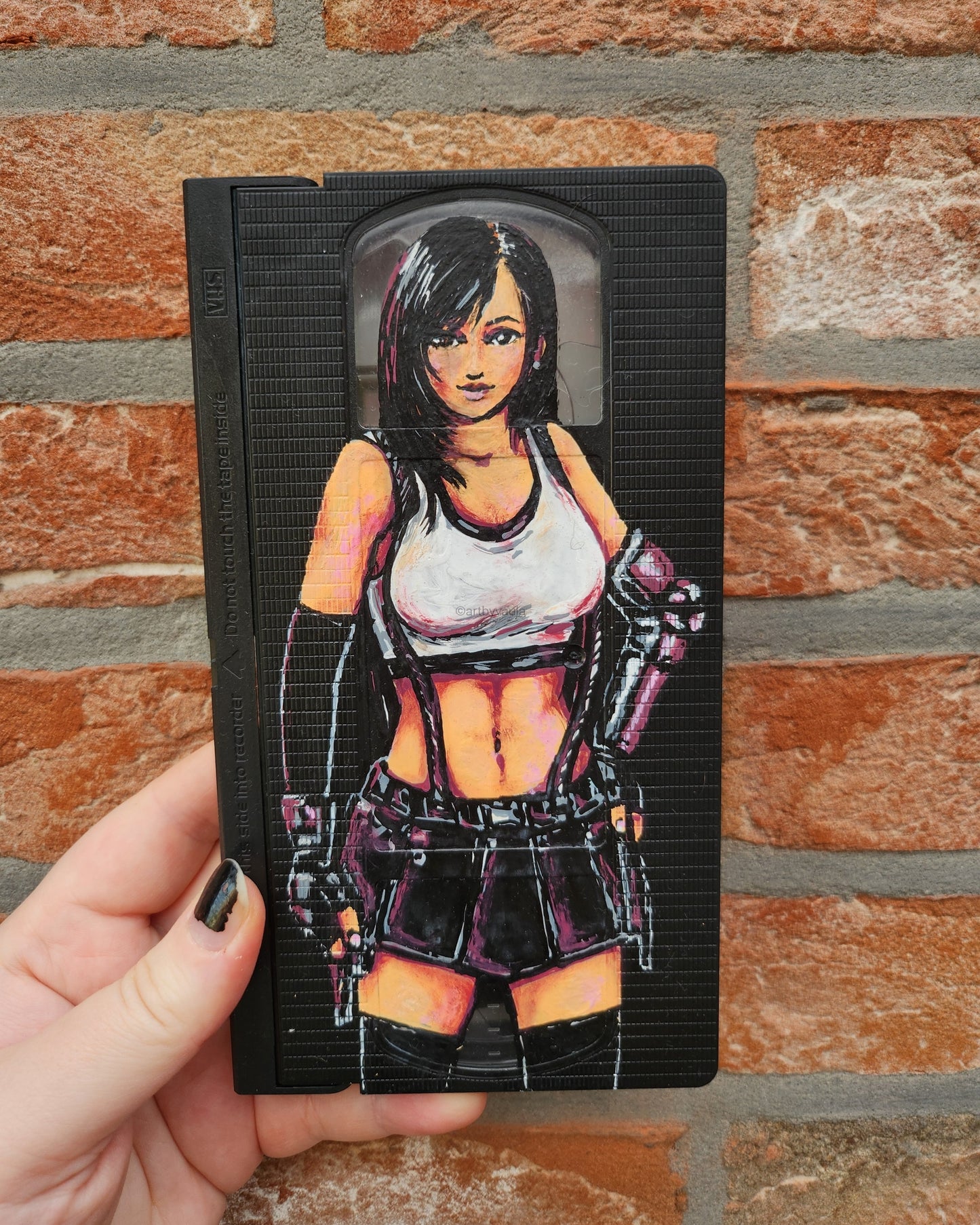 Upcycled VHS tapes - mini painting