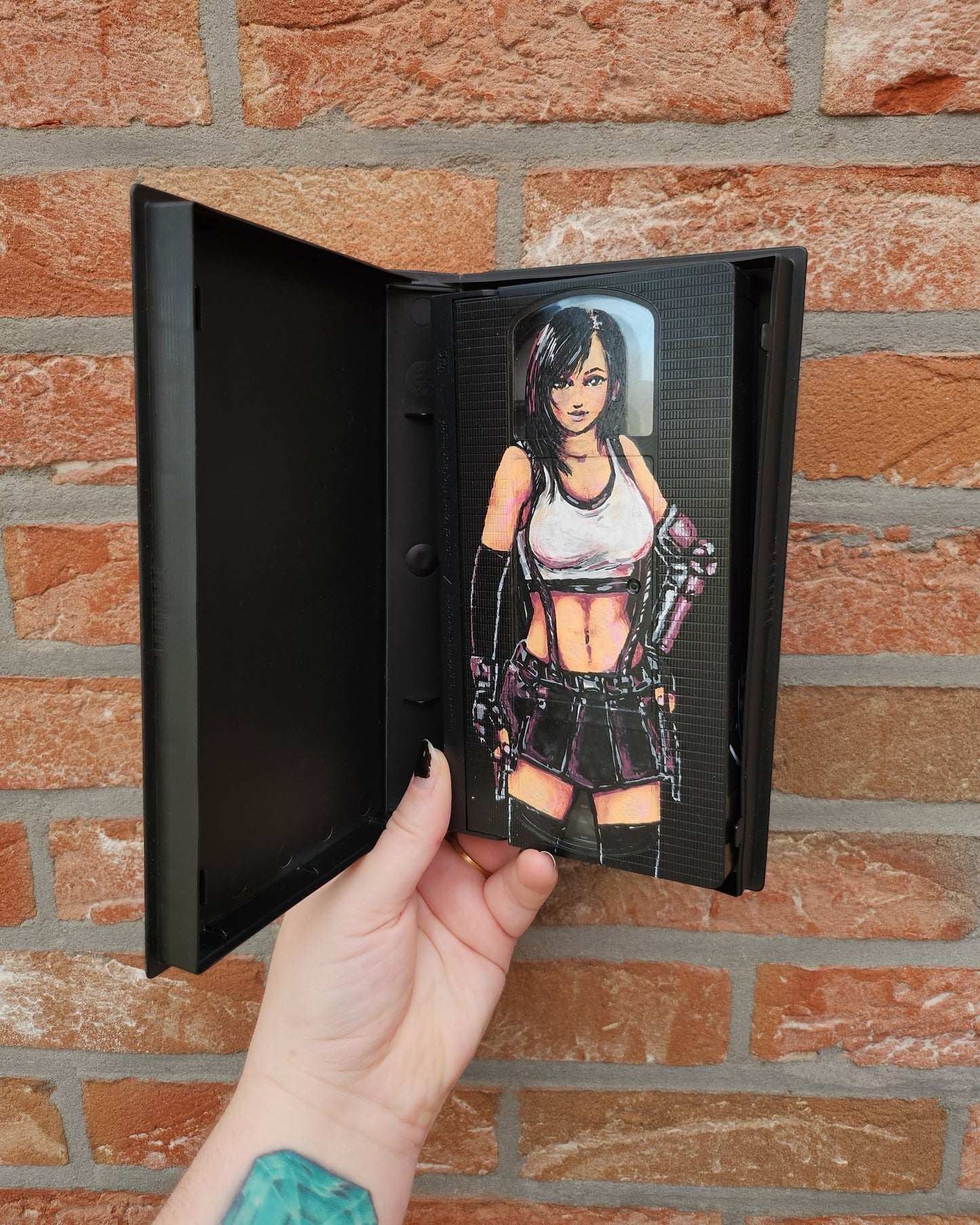 Upcycled VHS tapes - mini painting