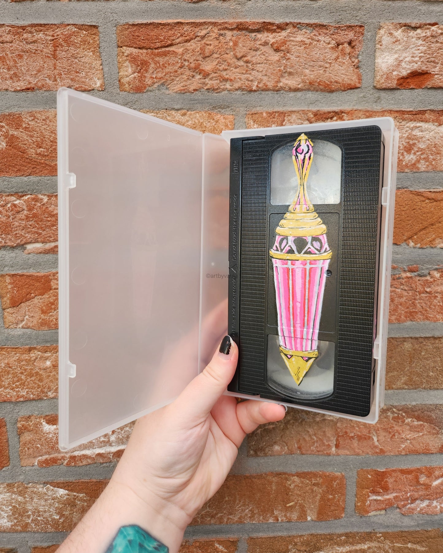 Upcycled VHS tapes - mini painting