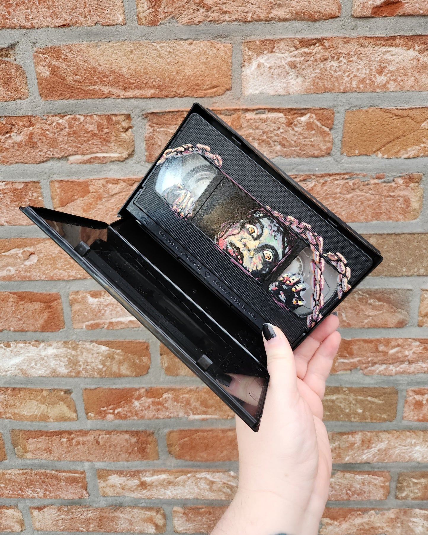 Upcycled VHS tapes - mini painting