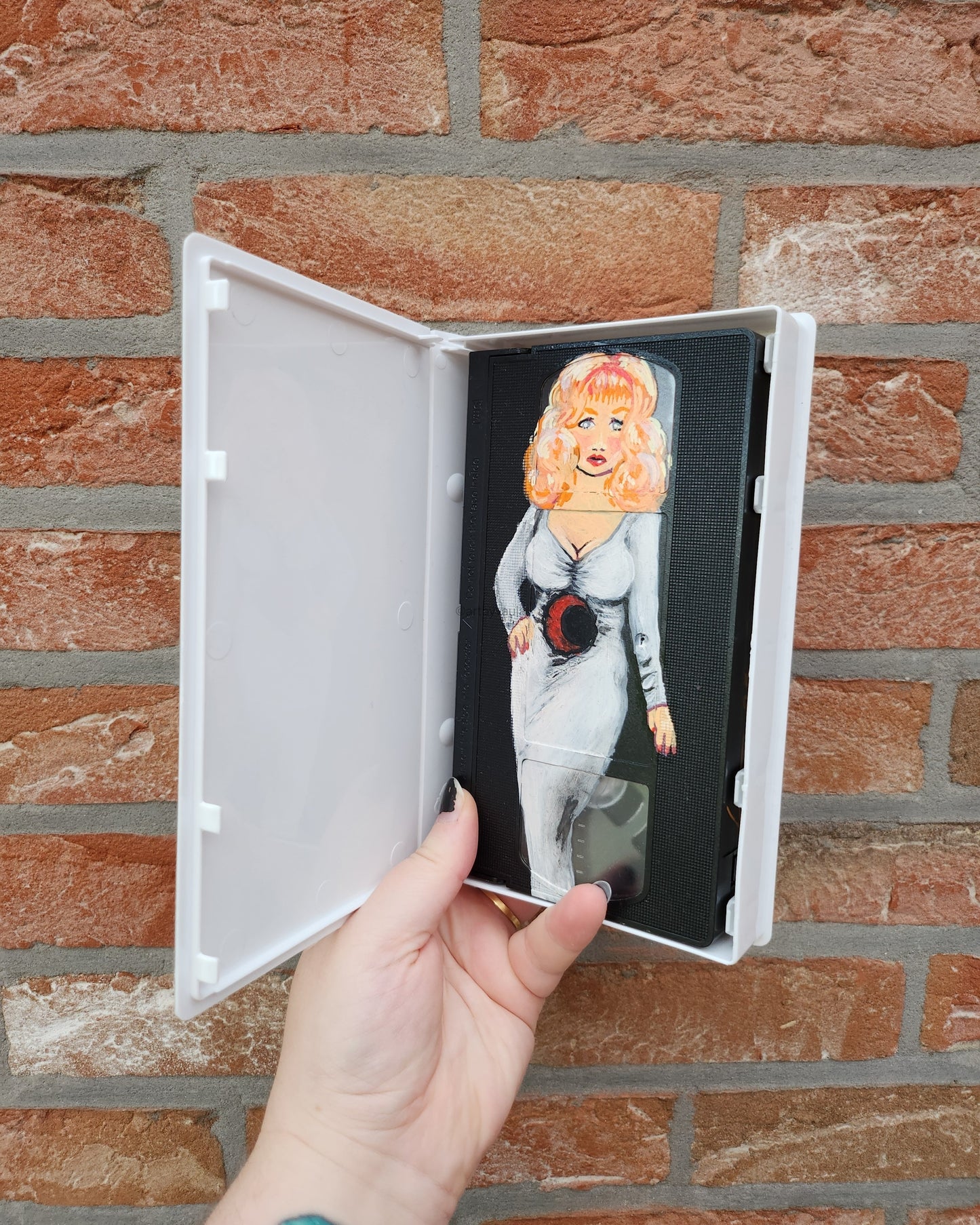 Upcycled VHS tapes - mini painting