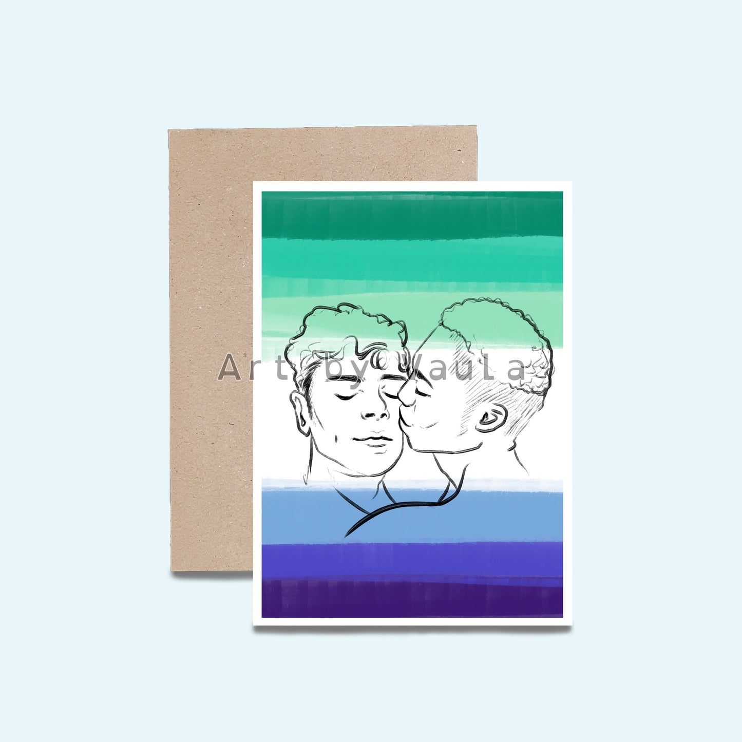 Gay flag card