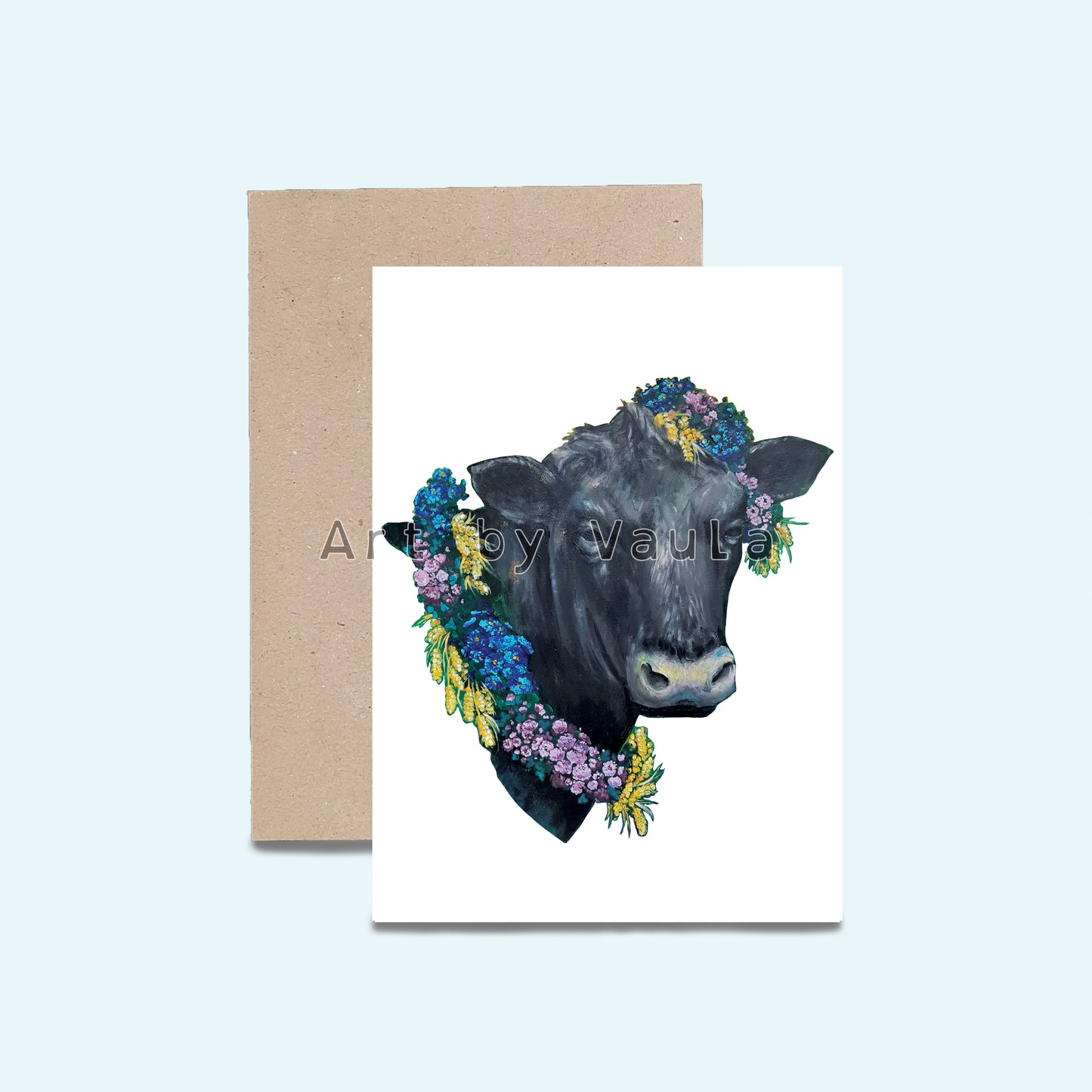 Midsummer Angus Cow card